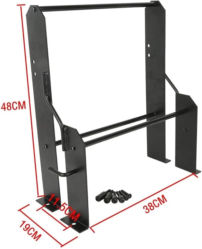 H D Garage Detachables Storage Detach Depot Wall Mounting Luggage Rack for Harley Touring, Road King, Electra Glide, Street Glide Tour Trunk Pack Pak (Luggage Racks-2)