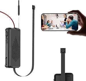Mini WiFi Security Camera 4K HD, Portable Wireless Indoor Camera with Motion Alerts, Remote Monitoring, Local Storage Support, Compact Camera for Home, Pets, Office and Travel