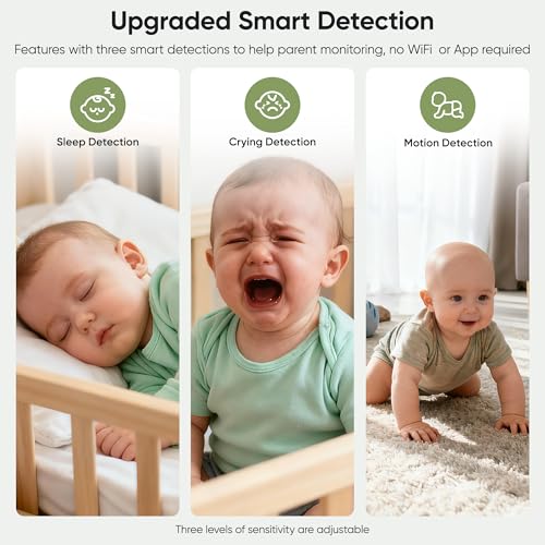 bonoch V2.0 1080P Baby Monitor with 2 Cameras, 7" Sp | Home Security C - Image 7