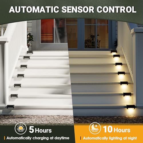 Solar Deck Lights 12-Pack — Warm White for Safer Steps - Image 3
