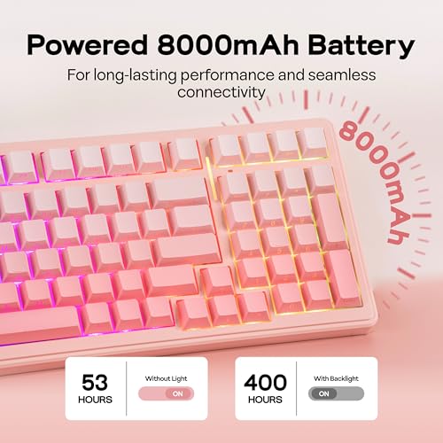 MechLands Aula F99 96% Wireless Gaming Keyboard, 8000mAh Battery