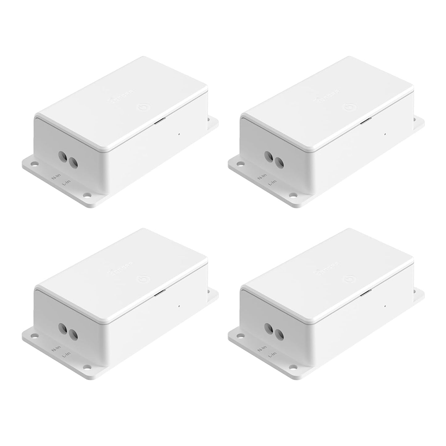 Matter Wi-Fi Smart Switch — Apple Home, Alexa & Google, No Hub Required (4-Pack)