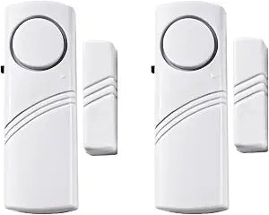 2 Pack Door Window Alarm, Magnetic Sensor Alert, Home Security System for House and Office