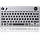 Three Modes Backlit Wireless Trackball Keyboard, 78 Keys, 800-1600 CPI Adjustable,Ergonomic, rechargeable, silent Bluetooth 5.4/2.4G/Wired, for Windows/Mac/iOS/Android/TV box/HTPC/pc/Remote Controller