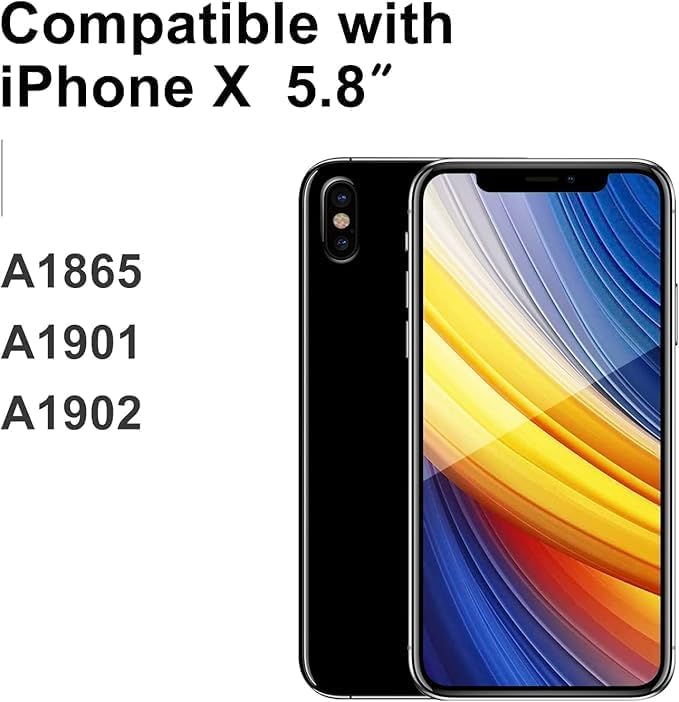 LL TRADER Screen Replacement for iPhone X 5.8‘’ LCD Display Touch Screen Digitiser with Repair Tool Kits Black Framework 2025new for USA