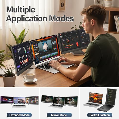 CIDETTY Laptop Screen Extender, 14'' FHD 1080P IPS U | Computer Access - Image 6