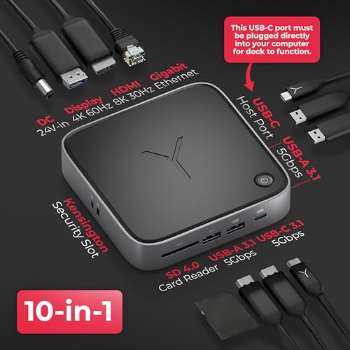 Brydge Stone CORE Powered Charging 10-Port 100W Docking Station
