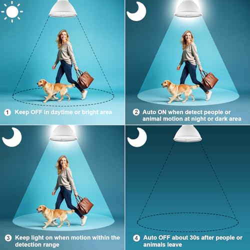 Motion Sensor Light Bulbs, Dusk to Dawn Outdoor Ligh | Ambient Smart L - Image 4