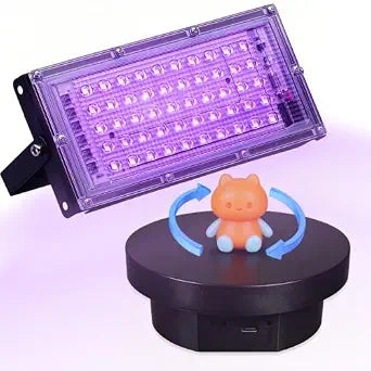 3D Printer UV Resin Curing Light with 360° Rotating Turntable