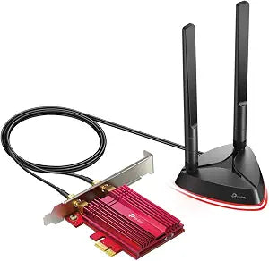TP-Link WiFi 6 PCIe WiFi Card for PC, AX3000 Dual Band with Magnetized Base