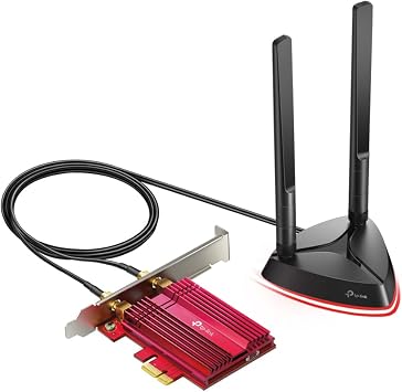 TP-Link WiFi 6 PCIe WiFi Card for PC, AX3000 Dual Band with Magnetized Base