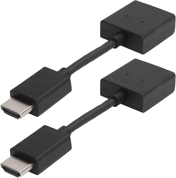 2Pcs HDMI Extension Cable Male to Female Adapter Cord Short HDMI Extender Support 4K Ultra high Speed Compatible with TV Stick Player HDTV Laptop PC
