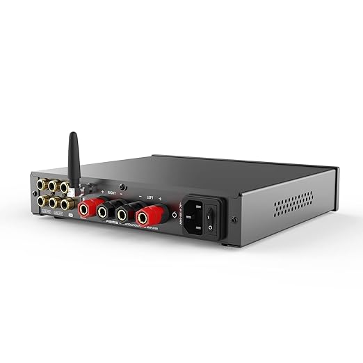 S.M.S.L A300 HiFi Power Amplifier, Class D Integrated Amp SDB Sound Effects 2.1 Audio System Hi-Res Audio Receiver RCA/Bluetooth 5.0/USB Input 8 Modes of EQ 165W x 2 THD+N 0.004%(with Remote Control)