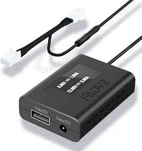 Dash Cam Power Adapter (12pin), Compatible with Toyota Tacoma Camry Corolla RAV4 and Lexus and More, 6 Types 5V 12V Output, LED Display, Built-in USB Power Source, Easy Install,D3-010