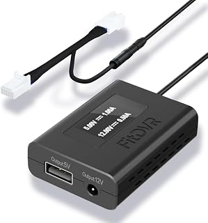 Dash Cam Power Adapter (12pin), Compatible with Toyota Tacoma Camry Corolla RAV4 and Lexus and More, 6 Types 5V 12V Output, LED Display, Built-in USB Power Source, Easy Install,D3-010 - Image 1