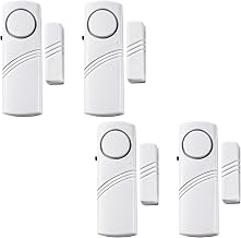 4 Pack Door Window Alarm, Magnetic Sensor Alert, Home Security System for House and Office