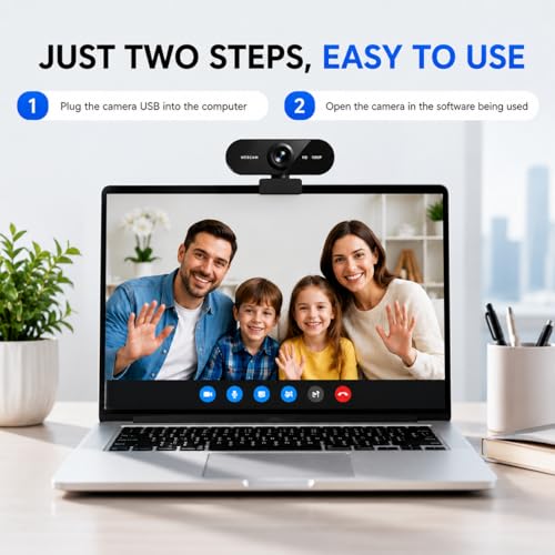 Gritto 1080P HD Webcam with Auto Focus & Microphone, | Computer Access - Image 7