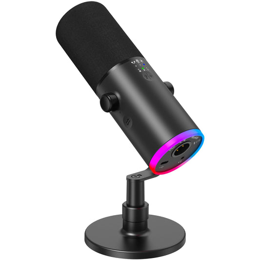 TONOR Dynamic Gaming Microphone XLR/USB Mic with AI Noise Cancellation