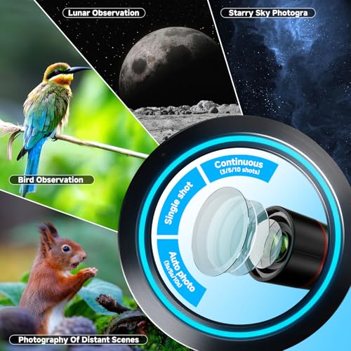 Smart Telescope,Refractor Auto-Focus Portable Digital Electronic Telescopes
