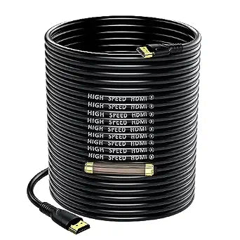 4K HDMI Cable 100ft Ultra High Speed HDMI 2.0 Cord 4K@60Hz 18gbps, Gold Plated Connector,Ethernet Audio Video Return,Compatible for 1080p 3D HDTV PC Xbox Arc Laptop PS3/4/5/9 etc
