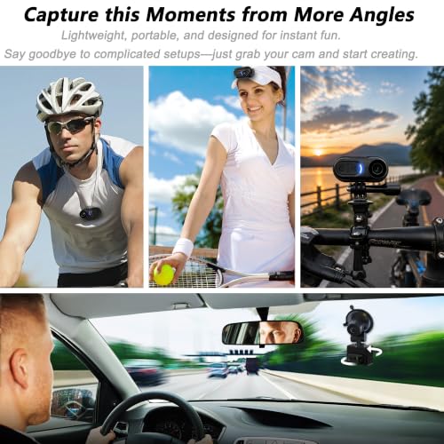 4K Mini Body Camera with 128GB Thumb Size Wearable Action Cam