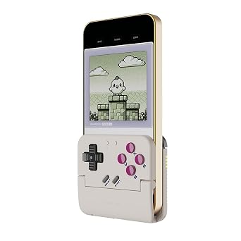 GameSir Pocket Taco Vertical Mobile Gaming Controller – Retro Arcade Bluetooth Gamepad for Android, Portableh Wireless Game Controller for phone, 600mAh Battery, Pass-Through Charging - White