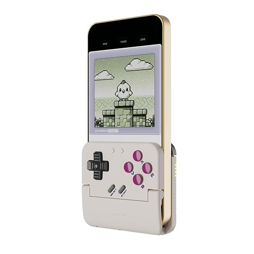 GameSir Pocket Taco Vertical Mobile Gaming Controller – Retro Arcade Bluetooth Gamepad for Android, Portableh Wireless Game Controller for phone, 600mAh Battery, Pass-Through Charging - White