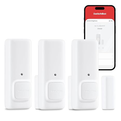 SwitchBot Door Alarm Contact Sensor- Smart Home Security Wireless Window Alarm and Door Sensor, Add SwitchBot Hub to Make it Compatible with Alexa (3)