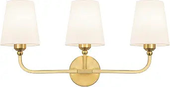 Bathroom Vanity Light, Brushed Gold Bathroom Lighting Fixtures Over Mirror