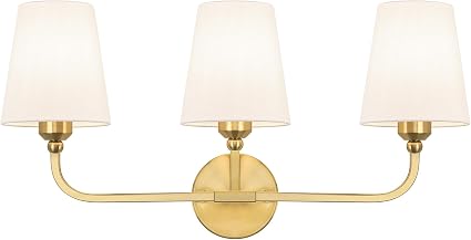 Bathroom Vanity Light, Brushed Gold Bathroom Lighting Fixtures Over Mirror