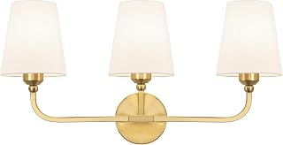 Bathroom Vanity Light, Brushed Gold Bathroom Lighting Fixtures Over Mirror - Image 1