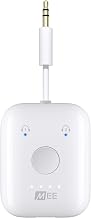 MEE audio Connect Air in-Flight Bluetooth Wireless Audio Transmitter Adapter for up to 2 AirPods / Other Headphones; Works with All 3.5mm Aux Jacks on Airplanes, Gym Equipment, TVs, & Gaming Consoles - Image 1