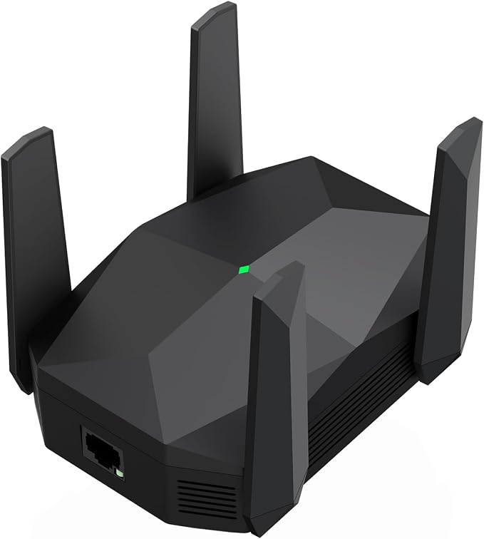 WiFi Extender, 2026 45X WiFi 6 Booster AX3000 (5.8/2.4GHz), 26639 sq.ft Long Range and 165+ Devices, WiFi Extender Signal Booster with Ethernet Port (Matte Black)