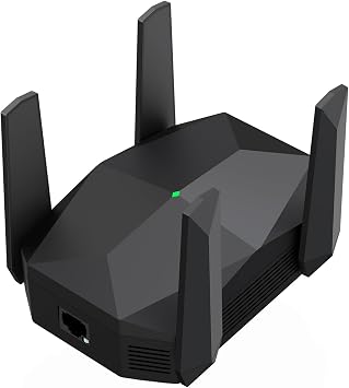 WiFi Extender, 2026 45X WiFi 6 Booster AX3000 (5.8/2.4GHz), 26639 sq.ft Long Range and 165+ Devices, WiFi Extender Signal Booster with Ethernet Port (Matte Black)