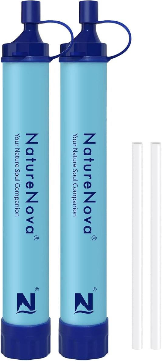 Portable Water Filter Straw – 4-Stage Filtration for Hiking, Camping & Survival