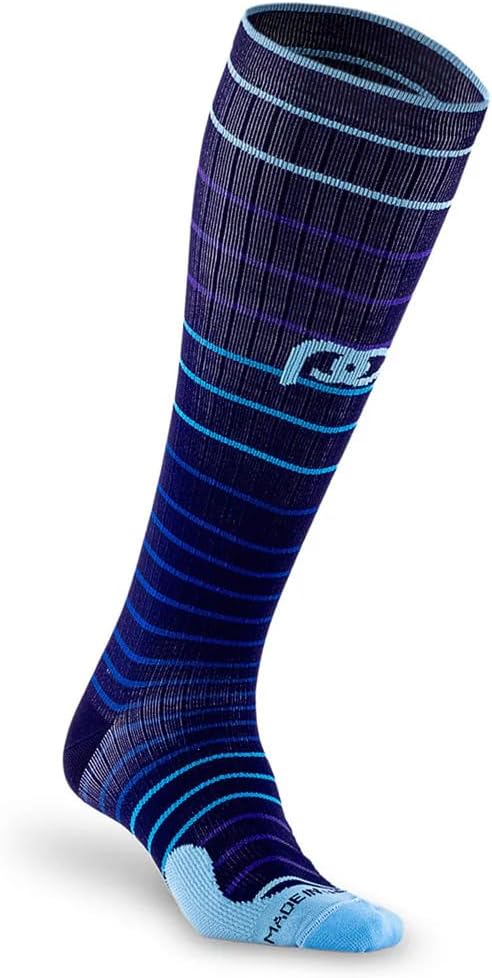 PRO Compression Running Marathon Socks - Calf-Length Travel and Sports Compression Socks for Foot and Ankle Support, Unisex