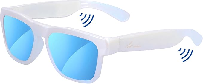 OhO sunshine Bluetooth Glasses: Voice Control and Open Ear Style Smart Glasses to Listen Music & Calls, UV400 Protection Lens