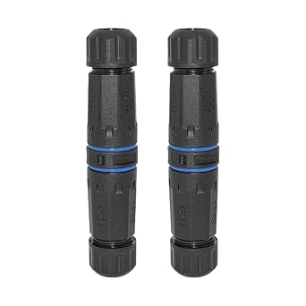 LC Optical Fiber Waterproof Connector, LC Fiber Optic Cable Extender, IP68 LC to LC Fiber Optic Cable Coupler Duplex Fiber Optic Panel Adapter Coupler (2 PCS Female)