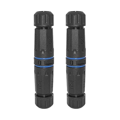 LC Optical Fiber Waterproof Connector, LC Fiber Optic Cable Extender, IP68 LC to LC Fiber Optic Cable Coupler Duplex Fiber Optic Panel Adapter Coupler (2 PCS Female)