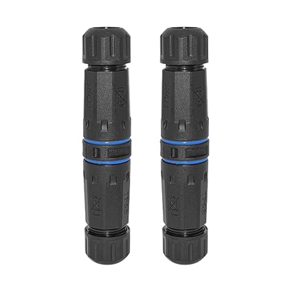 LC Optical Fiber Waterproof Connector, LC Fiber Optic Cable Extender, IP68 LC to LC Fiber Optic Cable Coupler Duplex Fiber Optic Panel Adapter Coupler (2 PCS Female)