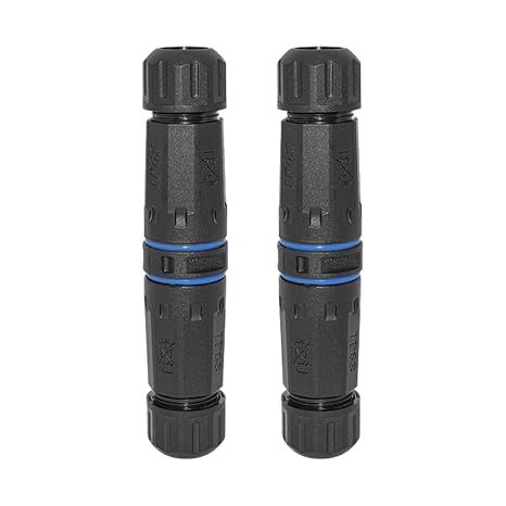 LC Optical Fiber Waterproof Connector, LC Fiber Optic Cable Extender, IP68 LC to LC Fiber Optic Cable Coupler Duplex Fiber Optic Panel Adapter Coupler (2 PCS Female)