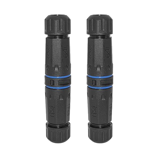 LC Optical Fiber Waterproof Connector, LC Fiber Optic Cable Extender, IP68 LC to LC Fiber Optic Cable Coupler Duplex Fiber Optic Panel Adapter Coupler (2 PCS Female)