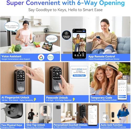 Blackview Video Smart Lock SE80, 3-in-1 3.5K Door Ca - Image 5