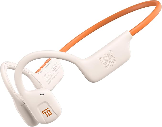 Lightweight Bone Conduction Headphones, Open-Ear Sports Headset with Noise-Reducing Mic, Sweatproof, 10H Playtime, Fast Charging, Secure Fit for Running Workout Fitness