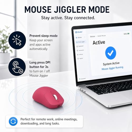 M1 Bluetooth Wireless Mouse for MacBook/Laptop/Mac - Red