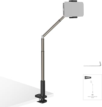 NEEWER Entry Level Version Phone Stand for Desk & Bed, 360° Adjustable Office Table Bedside Overhead Cell Phone Holder Mount Compatible with iPhone Samsung Android for Video Recording Filming, X6