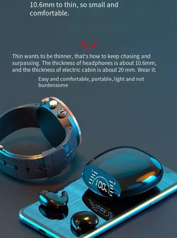 Sleep Headphones Invisible Wireless Bluetooth Sleep Earbuds for Side Sleepers,Comfortable Noise Blocking Wireless Headphones for Sleeping,Stable Bluetooth 5.2 Connection,Beige