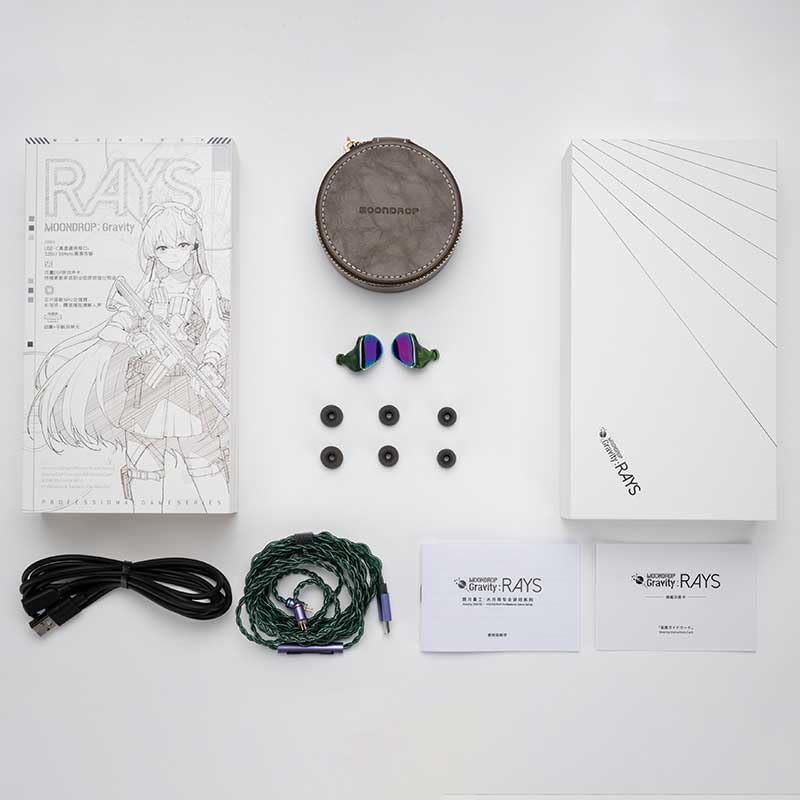 Moondrop Rays Gaming Earphones USB-C DSP Game Sound Card lEMs Co-Tuned with Many Professional Players