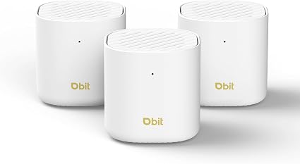 DBIT AX3000 WiFi 6 Mesh System - Covers 6500 sq ft and 150+ Devices, 3-Pack