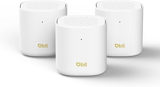 DBIT AX3000 WiFi 6 Mesh System - Covers 6500 sq ft and 150+ Devices, 3-Pack